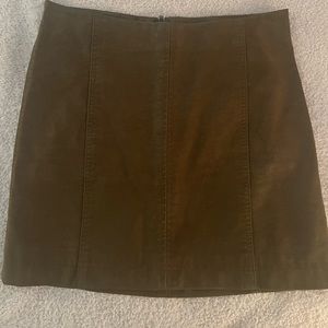 Free people vegan suede mini skirt